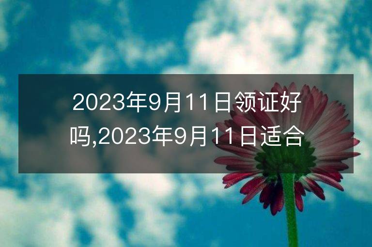 2023年9月11日領證好嗎,2023年9月11日適合領證嗎