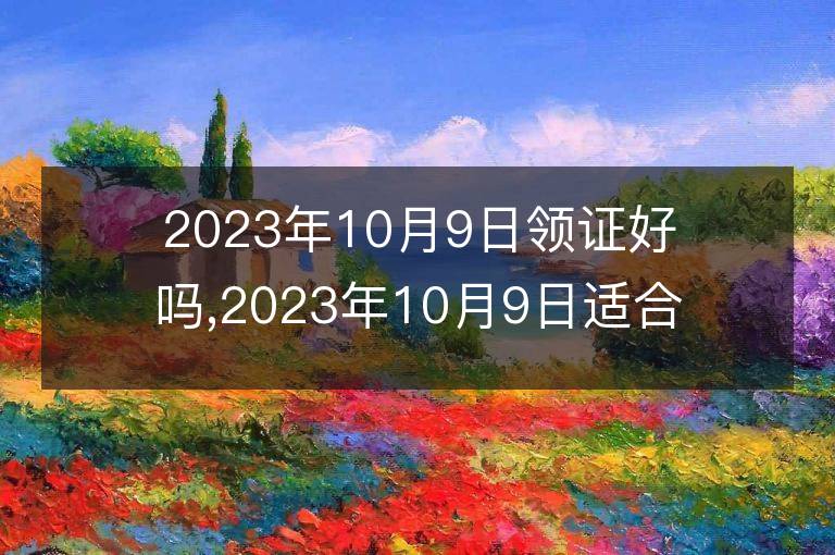 2023年10月9日領證好嗎,2023年10月9日適合領證嗎