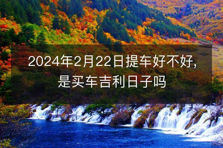 2024年2月22日提車好不好,是買車吉利日子嗎