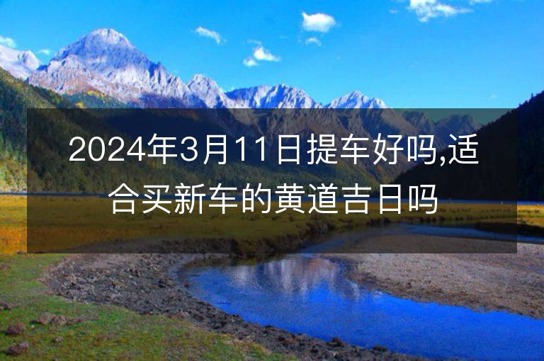 2024年3月11日提車好嗎,適合買新車的黃道吉日嗎