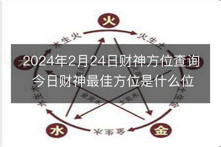 2024年2月24日財神方位查詢 今日財神最佳方位是什么位置