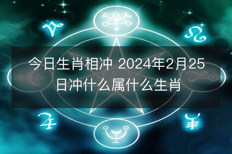 今日生肖相沖 2024年2月25日沖什么屬什么生肖