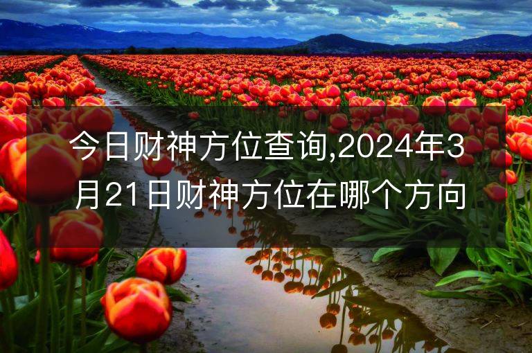 今日財神方位查詢,2024年3月21日財神方位在哪個方向