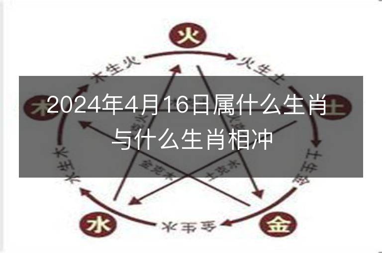 2024年4月16日屬什么生肖 與什么生肖相沖