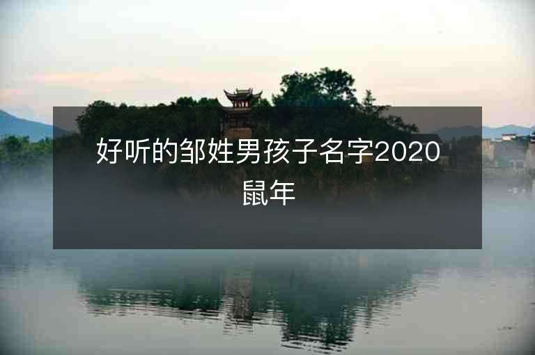 好聽的鄒姓男孩子名字2020鼠年