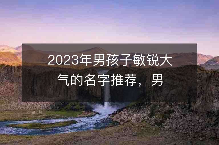 2023年男孩子敏銳大氣的名字推薦，男孩子敏銳大氣的名字2023起名