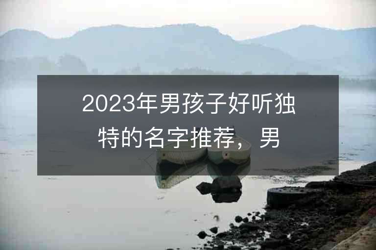 2023年男孩子好聽獨特的名字推薦，男孩子好聽獨特的名字2023起名