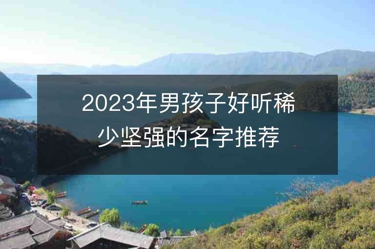 2023年男孩子好聽稀少堅強的名字推薦，男孩子好聽稀少堅強的名字2023起名