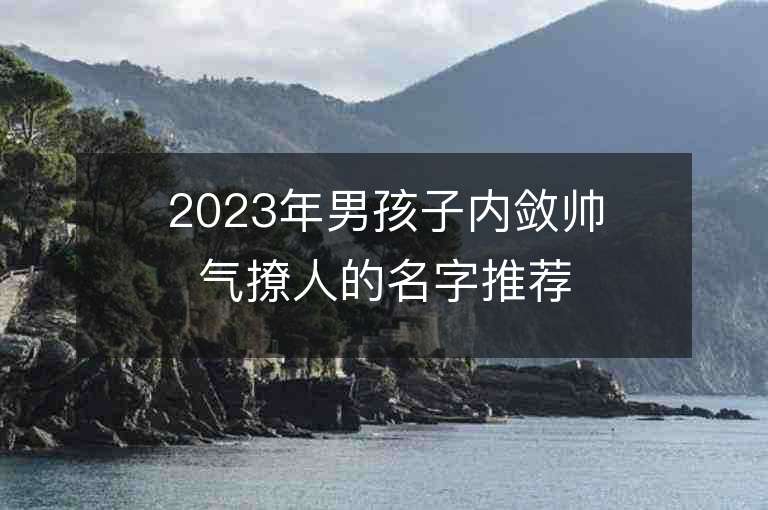 2023年男孩子內(nèi)斂帥氣撩人的名字推薦，男孩子內(nèi)斂帥氣撩人的名字2023起名