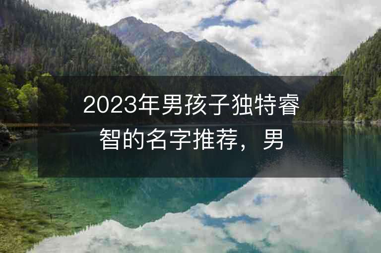 2023年男孩子獨特睿智的名字推薦，男孩子獨特睿智的名字2023起名