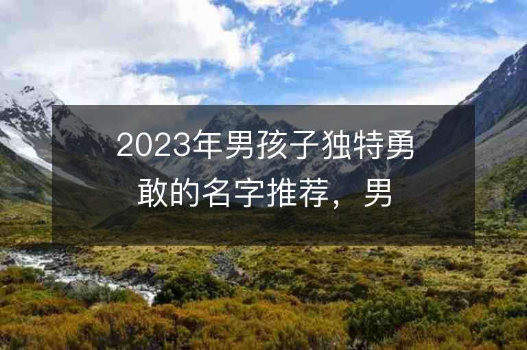 2023年男孩子獨(dú)特勇敢的名字推薦，男孩子獨(dú)特勇敢的名字2023起名