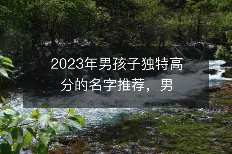 2023年男孩子獨(dú)特高分的名字推薦，男孩子獨(dú)特高分的名字2023起名