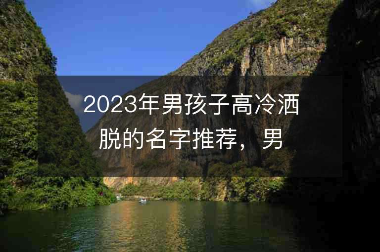 2023年男孩子高冷灑脫的名字推薦，男孩子高冷灑脫的名字2023起名