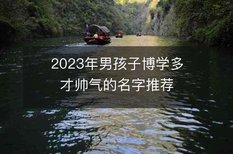 2023年男孩子博學多才帥氣的名字推薦，男孩子博學多才帥氣的名字2023起名