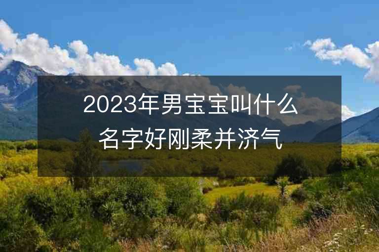 2023年男寶寶叫什么名字好剛柔并濟氣質高雅