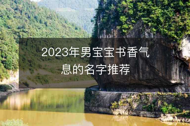 2023年男寶寶書香氣息的名字推薦