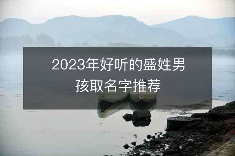 2023年好聽的盛姓男孩取名字推薦