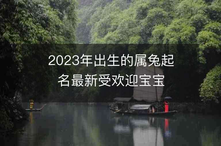 2023年出生的屬兔起名最新受歡迎寶寶名字推薦