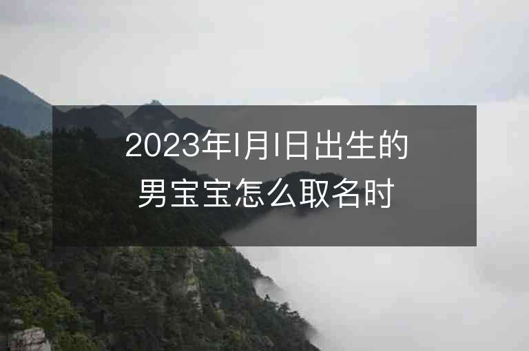 2023年l月l日出生的男寶寶怎么取名時尚洋氣男孩子名