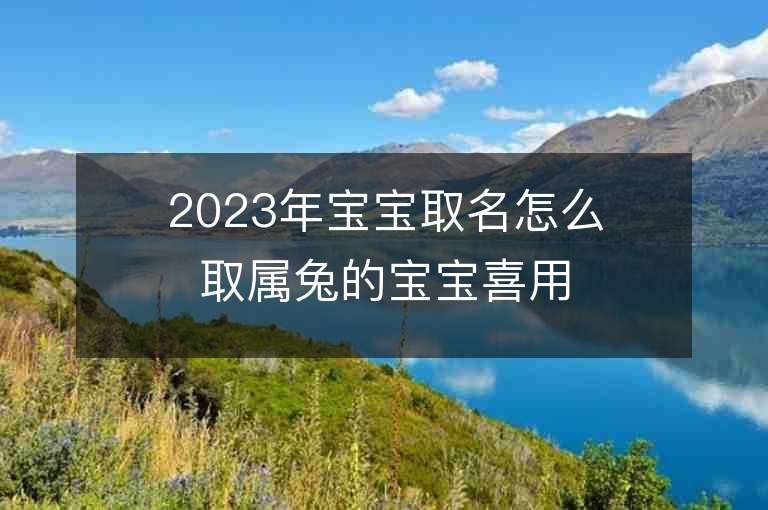 2023年寶寶取名怎么取屬兔的寶寶喜用名解析