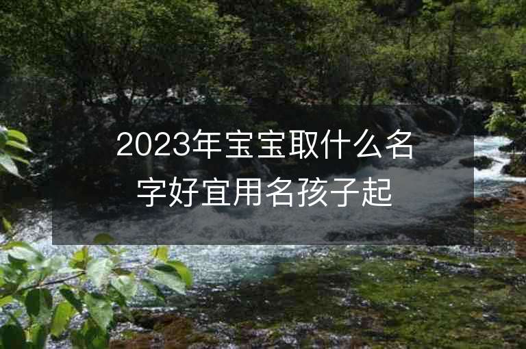 2023年寶寶取什么名字好宜用名孩子起名屬兔2023年