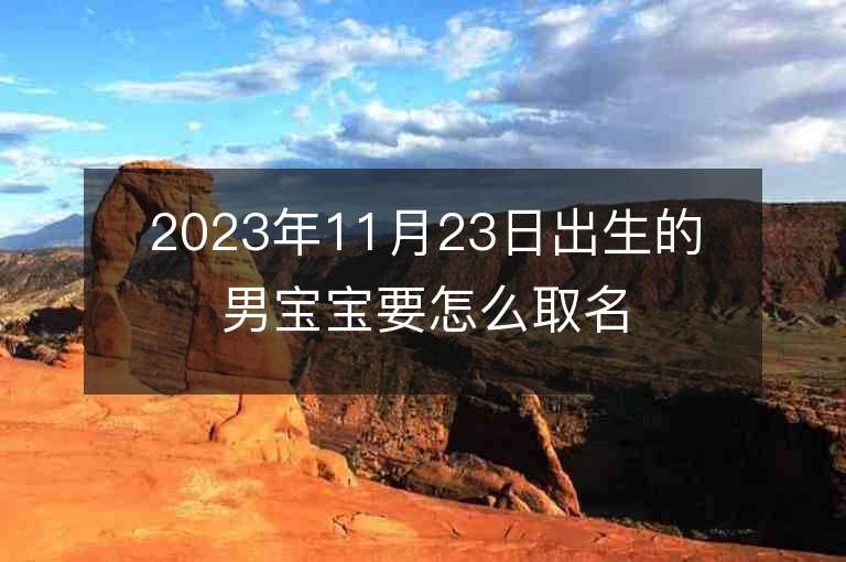 2023年11月23日出生的男寶寶要怎么取名新穎的名字推薦