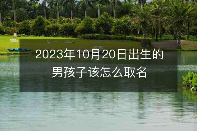 2023年10月20日出生的男孩子該怎么取名好聽有寓意的名字鑒賞