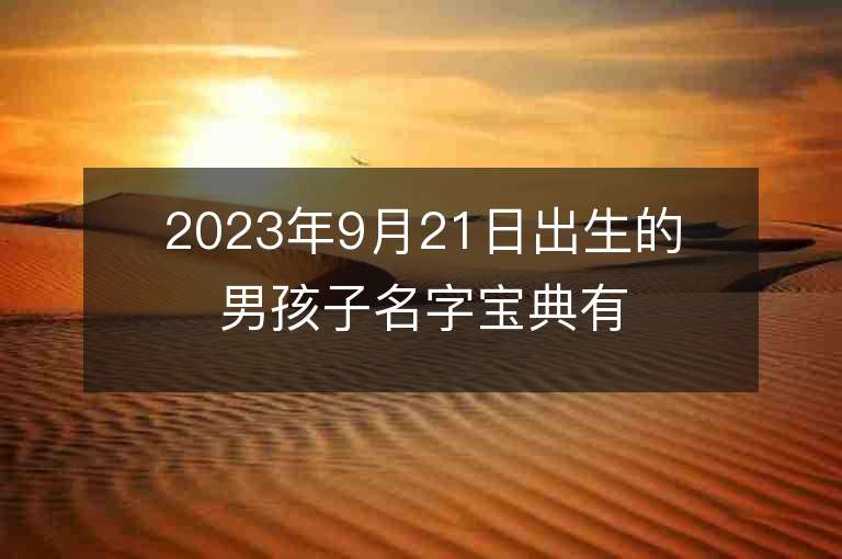 2023年9月21日出生的男孩子名字寶典有哲理詩意的男生名字一覽表