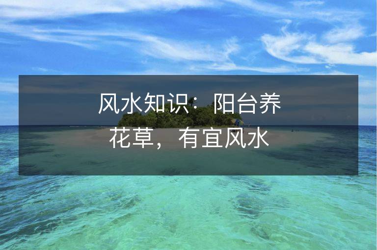 風(fēng)水知識(shí)：陽臺(tái)養(yǎng)花草，有宜風(fēng)水