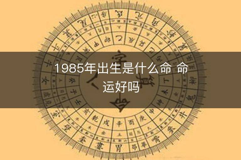 1985年出生是什么命 命運好嗎