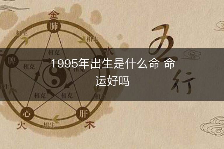 1995年出生是什么命 命運好嗎