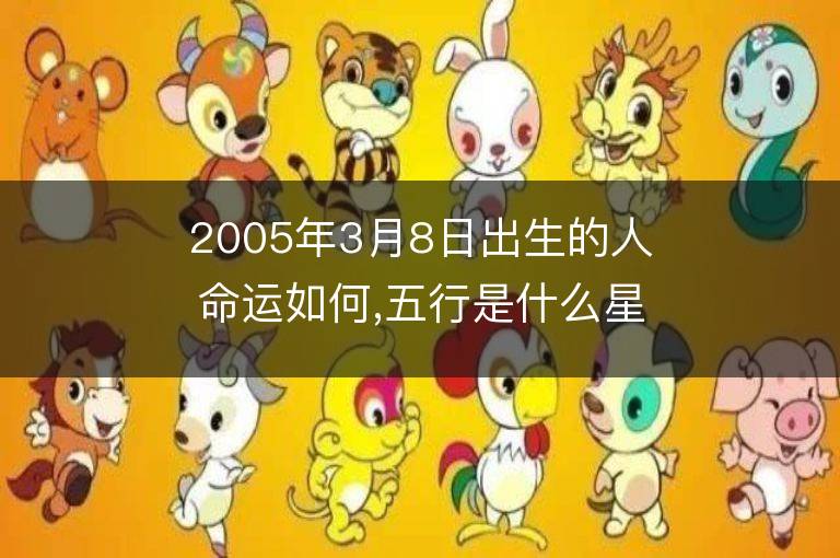 2005年3月8日出生的人命運(yùn)如何,五行是什么星座