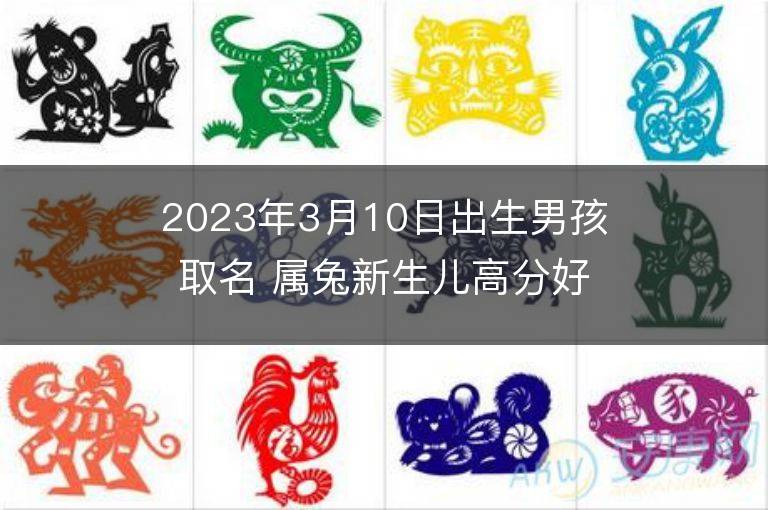 2023年3月10日出生男孩取名 屬兔新生兒高分好名