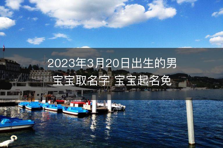 2023年3月20日出生的男寶寶取名字 寶寶起名免費取名字大全