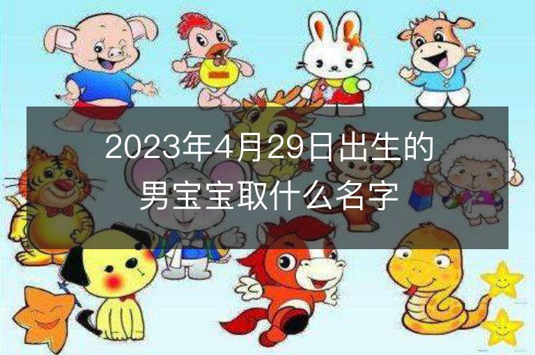 2023年4月29日出生的男寶寶取什么名字好