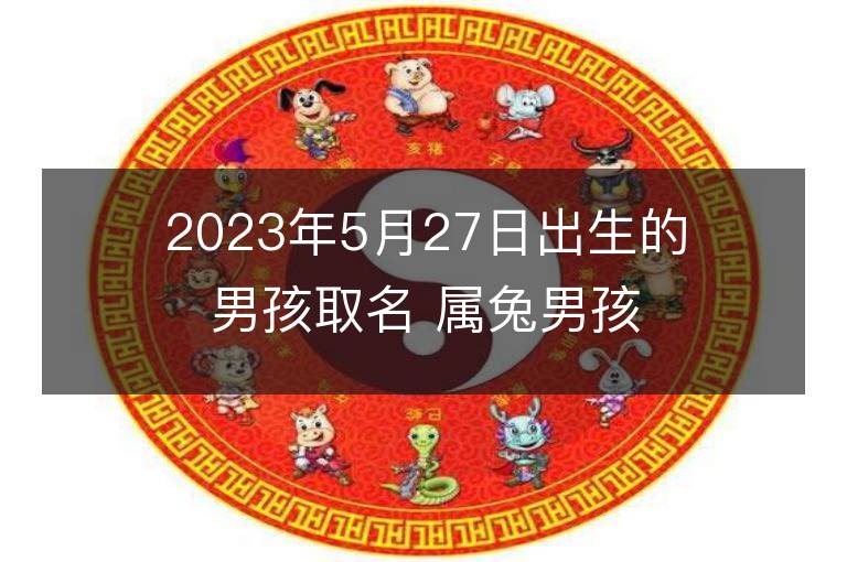 2023年5月27日出生的男孩取名 屬兔男孩有氣質名字