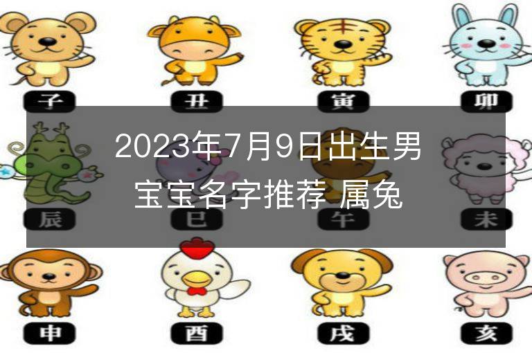 2023年7月9日出生男寶寶名字推薦 屬兔男孩有氣質名字