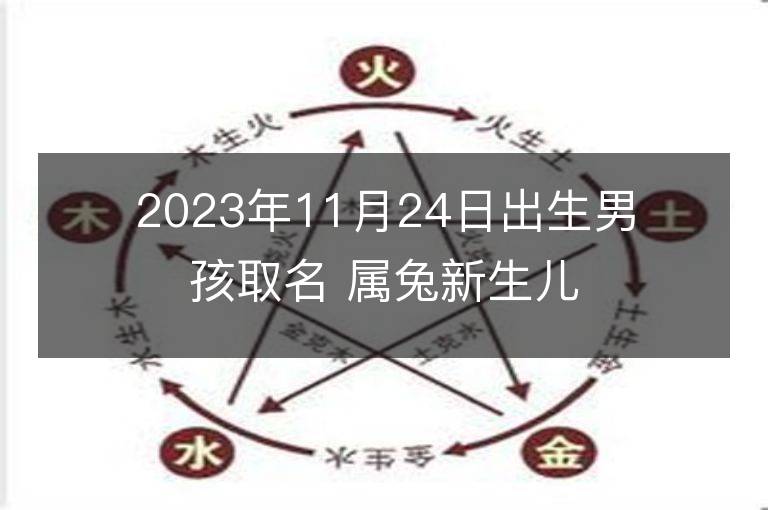 2023年11月24日出生男孩取名 屬兔新生兒高分好名