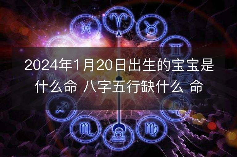 2024年1月20日出生的寶寶是什么命 八字五行缺什么 命好嗎