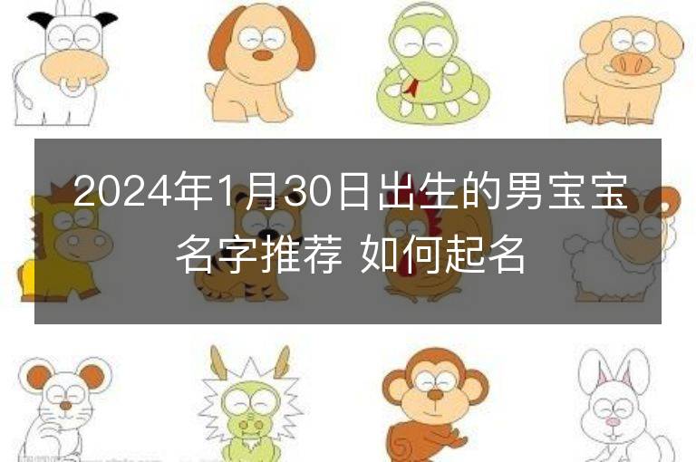 2024年1月30日出生的男寶寶名字推薦 如何起名