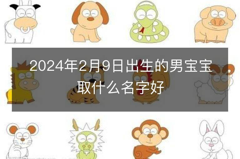 2024年2月9日出生的男寶寶取什么名字好