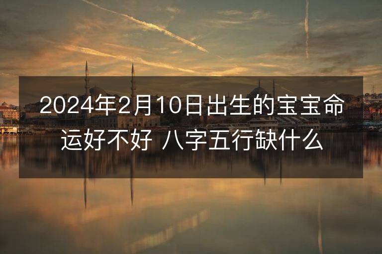 2024年2月10日出生的寶寶命運好不好 八字五行缺什么