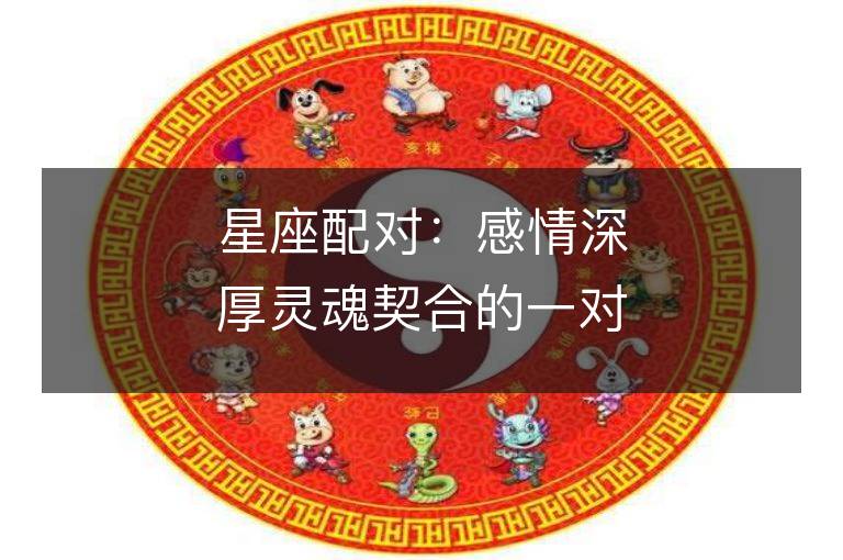 星座配對：感情深厚靈魂契合的一對