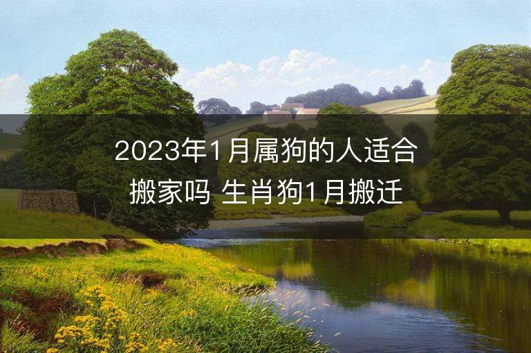 2023年1月屬狗的人適合搬家嗎 生肖狗1月搬遷好不好