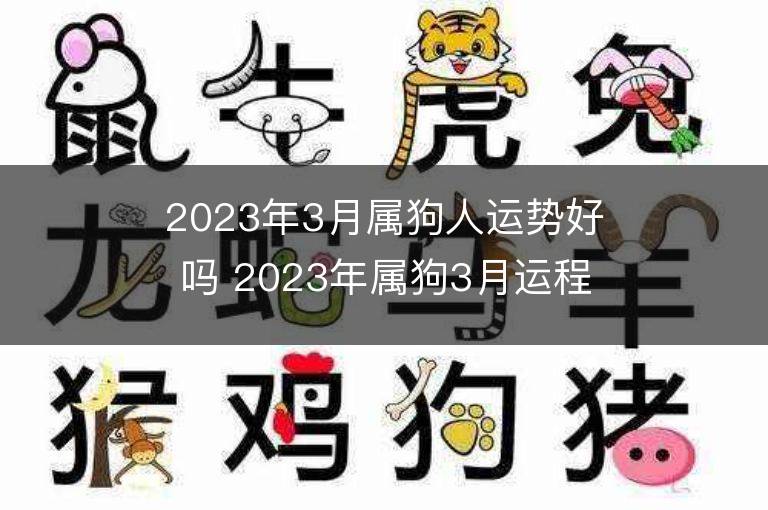 2023年3月屬狗人運勢好嗎 2023年屬狗3月運程如何