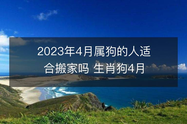 2023年4月屬狗的人適合搬家嗎 生肖狗4月搬遷好不好