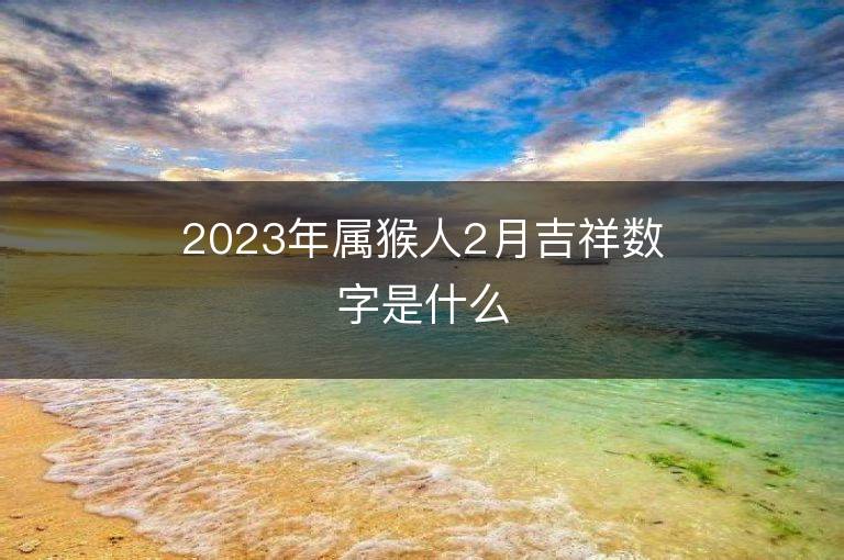 2023年屬猴人2月吉祥數字是什么