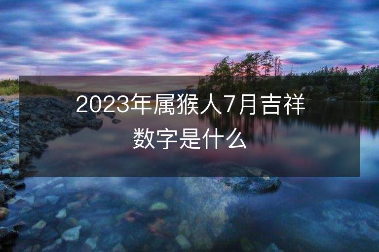 2023年屬猴人7月吉祥數字是什么