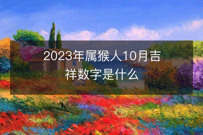 2023年屬猴人10月吉祥數字是什么