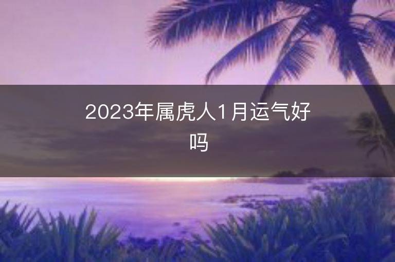 2023年屬虎人1月運(yùn)氣好嗎